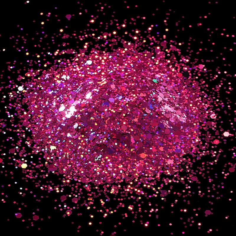 10g Holographic Hexagon Chunky Glitter Epoxy Resin Filler Flakes Laser Sparkly Sequins for DIY Epoxy Resin Nail Art Fillings