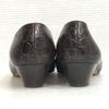 Salvatore Ferragamo Vara Ribbon Crocodile Leather Pumps Brown Size 6C (23.0cm) Italy Made(USED)