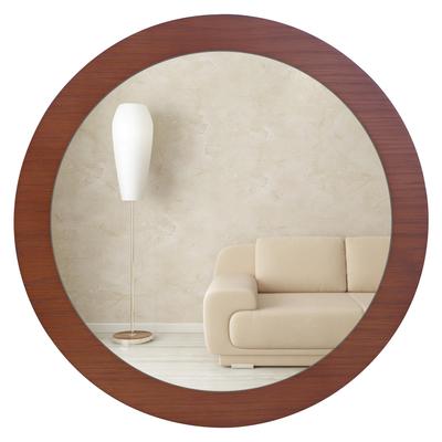 Hohoemi Wandbehang Naturholz Rund Wand Unzerbrechlicher HD Spiegel Wohnzimmer Japanisch Rund Durchmesser Spiegel, Rahmen, Spiegel, Spiegel, Interieur, Waschraum,