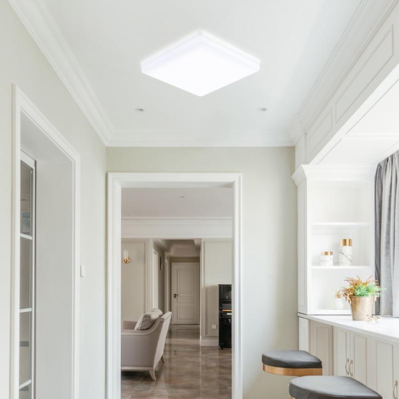 Square LED Panel Light, 300x300mm, Surface-Mounted for Kitchen, Balcony, or Corridor