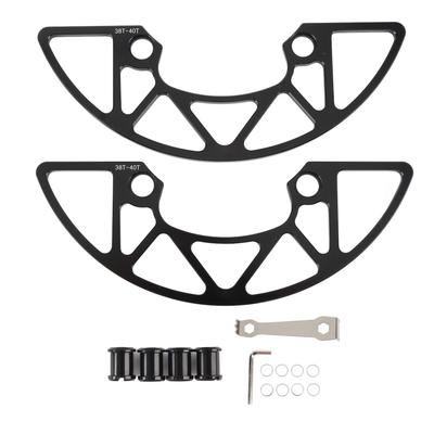 Fiets Kettingbladbeschermer Aluminiumlegering 104BCD Fiets Tandwielbeschermer voor 38 tot 40T Positief