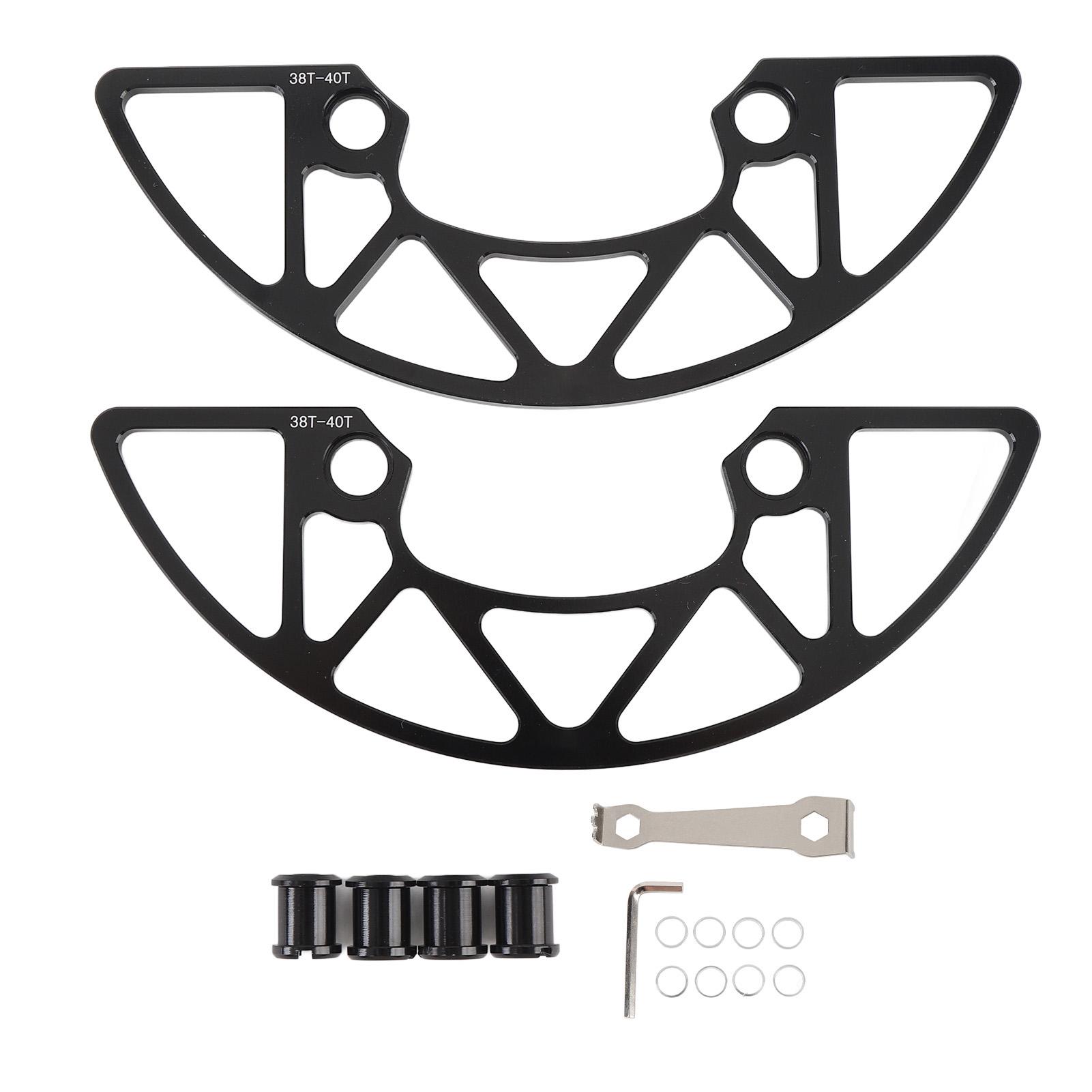 

Cycle Chainring Guard Aluminum Alloy 104BCD Cycle Sprocket Protector for 38 to 40T Positive