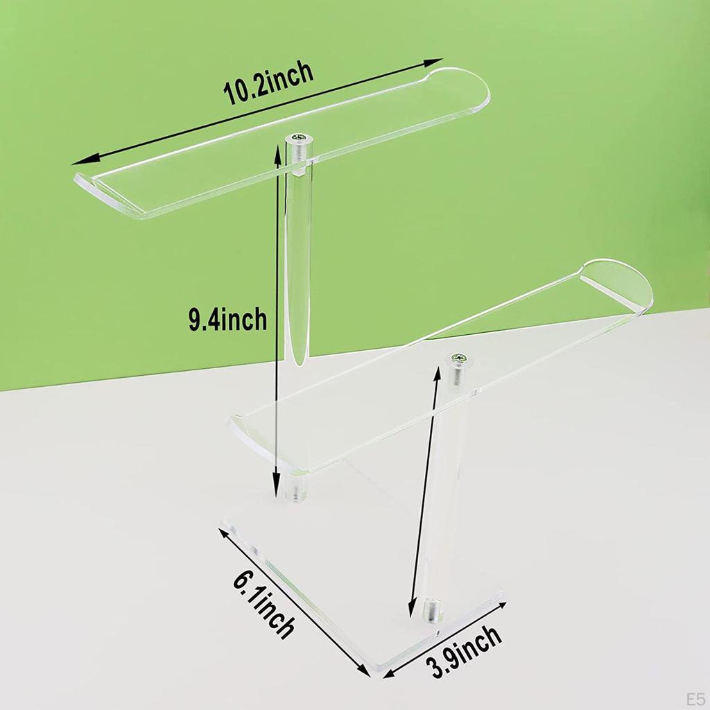 Clear Hair Hoop Organizer with Stable Base Multifunctional Protection Headphone Holder Acrylic