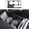 Stainless Steel Gear Box Panel Cover Brushed Black Door Audio Speak Sound Trim Frame For Volkswagen VW T-cross Tcross -