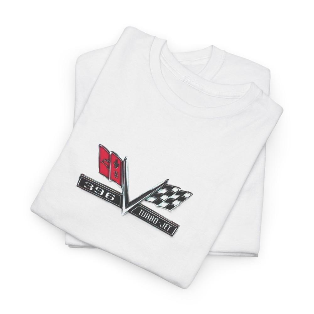 396 Turbo-Jet Crossed Flags Big Block T-Shirt Unisex T-Shirt XXXXL