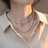 Simple and Elegant Versatile Cream White Necklace Perfectly Round and Bright Baby Zhushijia Pearl14K Gold-plated Necklace