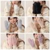 Fleece Knitted Gloves Full Fingers Winter Mittens Soft Plush Mittens  Skiing