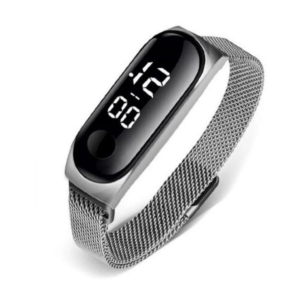 Digital watch, wrist sports, office worker, metal, premium touch, wrist metal, premium Rose gold