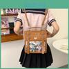 Solid Style Japanese Color Backpack Outdoor Large Capacity Itabag Transparent