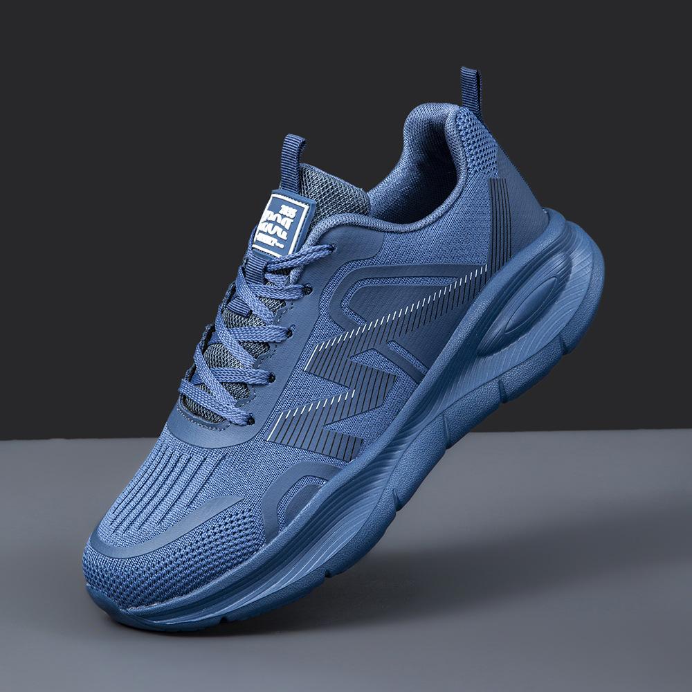 

Мужские и женские простые и модные кроссовки Новые повседневные спортивные мужские туфли Студенческая платформа универсальные дышащие папины туфли 36 синий