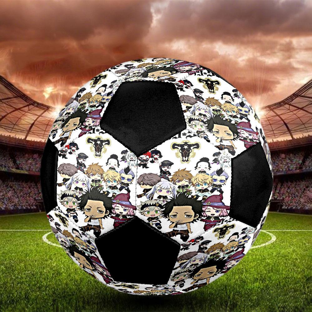 1pc Black Clover Soccer Ball Size 5 Indoor Soccer Ball Fashion Colorful Backyard Game - Great For Sports Fans Gift HE3