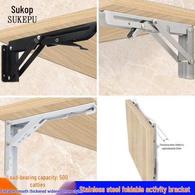 Heavy Duty Stainless Steel Folding Triangle Wall Support Bracket