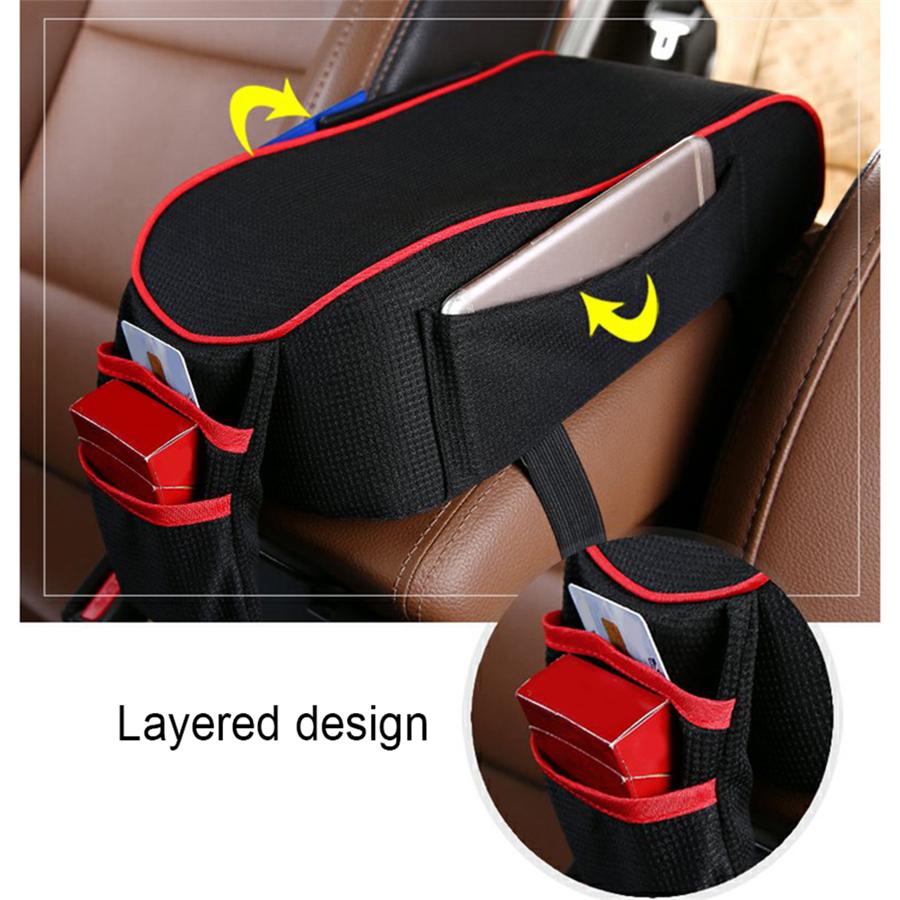 Car Cotton Memory Foam Armrest Pad Cover Center Console Box Protecter Dustproof