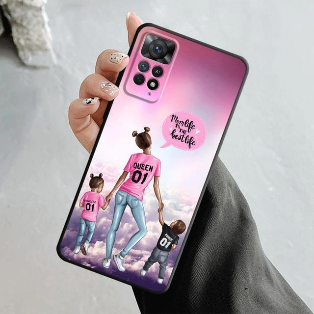 Husa de telefon pentru Xiaomi Redmi Note 12 11t 11s 11 10 8 Pro 9 9s 9t 8t pentru Mi 10 8 9a 9c 10c K40 Moda Femeie Fata Super Mama Bebeluş