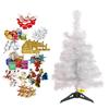 Vánoční strom 2 stopy s 54 dekoracemi Závěsné ozdoby Rekvizity Stolní miniaturní vánoční dekorace z umělé borovice pro domácnost