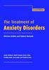 The The Treatment of Anxiety Disorders : Clinician Guides and Patient Manuals Book