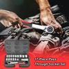 Ratchet and Socket Set Mechanics Tool Set Compact Kit for Vehicle Maintenance Electrical Panel Work Motor Assembly Plumbing