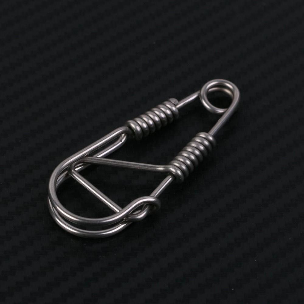 Snap Clip Stainless Steel Wire Snap Clip Stainless Steel Carabiner Key Ring  Outdoor Tools