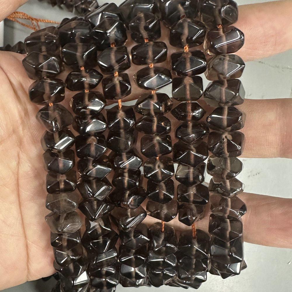 Contas Espaçadoras de Cristal Irregular Lápis Lazúli e Ametista para DIY
