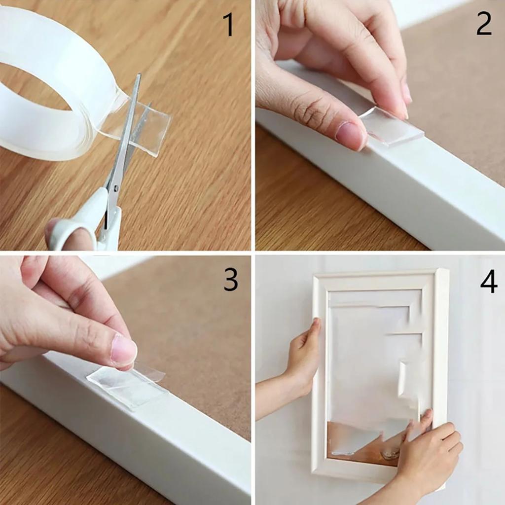1-10M Ultra-strong Powerful Double Sided Adhesive Nano Tape Wall Mirror Stickers Self-adhesive Waterproof Tape Home Supplies