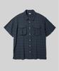 Beodeonteu Volume Cargo Check Shirt [Navy]