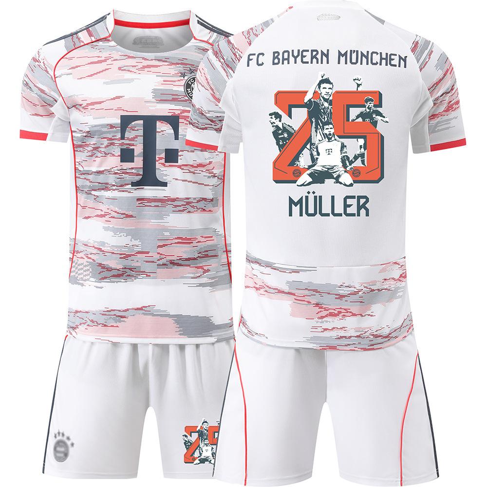 2526 Bayern away jersey 9 Kane 10 Sane 25 Muller cross-border special for children and adults football jersey set 16