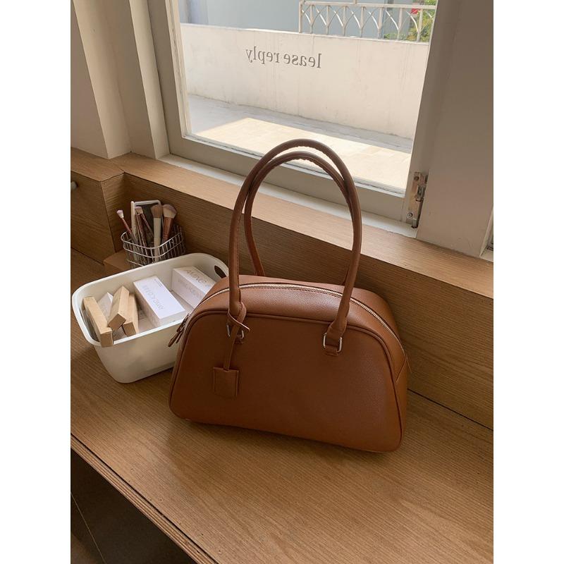 Korejská bowlingová taška Niche pro ženy, nová trendy retro taška do podpaží s velkou kapacitou, aktovka přes rameno na ruční praní