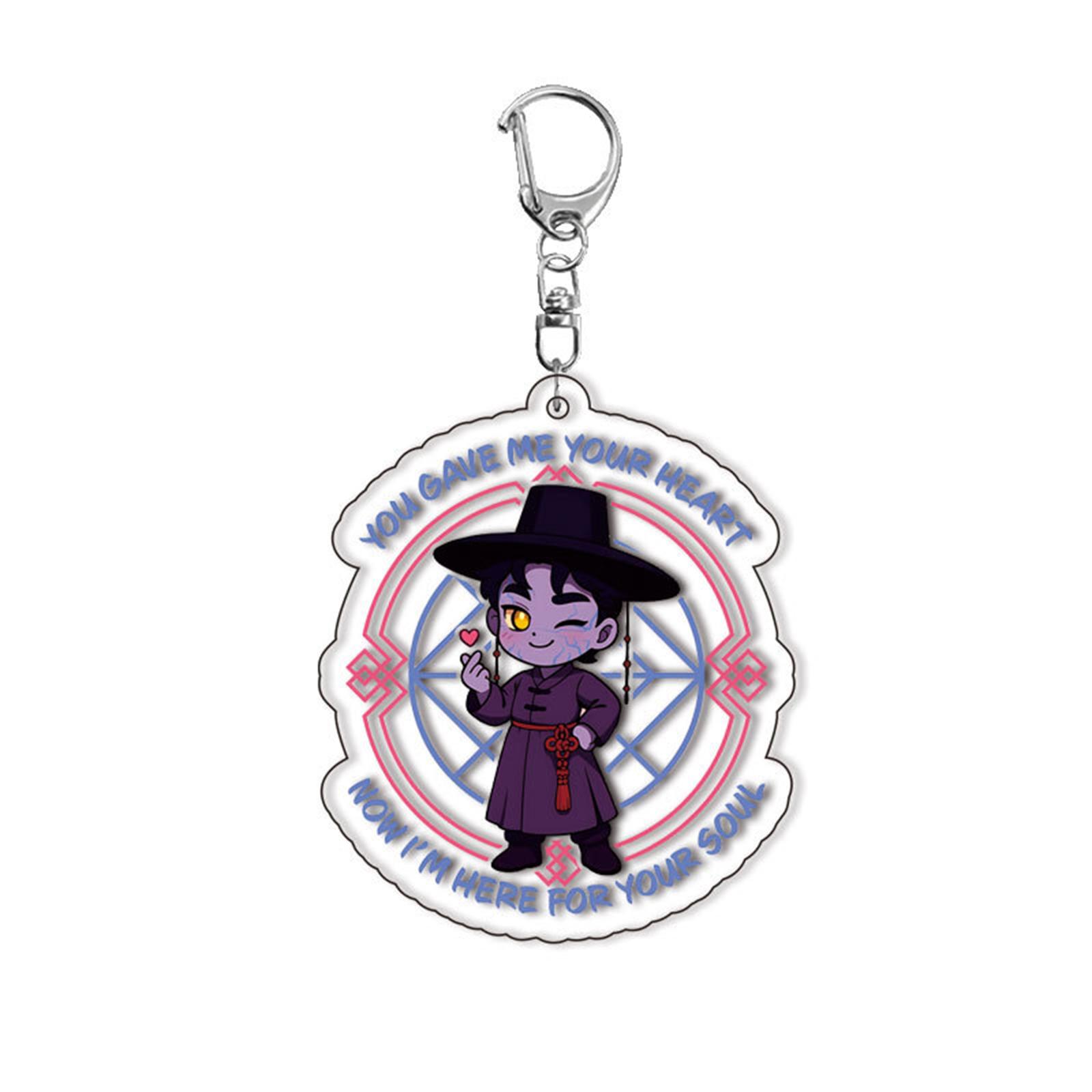 

Cartoon Anime Movie Transparent Acrylic Keychain Pendant, Exquisite Gift Hanging Accessories For Backpacks One Size