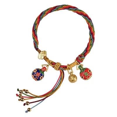 Ethnic Style Colorful Braideds Bracelet Delicate Versatile Hand Accessories for Couples Wristbands Hand Rope Family Gift