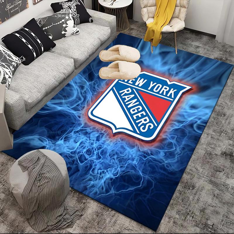 Rangers Hockey Area Rug Suitable for Indoor And Outdoor,Carpets for Kitchens, Homes, Offices, Living Rooms,Home Decor,Christmas Gift