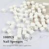 Nail Sponge Metal Grabber with 100 Pcs Mini Replaceable Nail Sponges Blocks for Ombre Nail Art Sponges Nail Art Tools