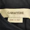 Made in Italy / CARACTERE / Velour Short Sleeve Dress [Women’s M / 38 / Black](USED)