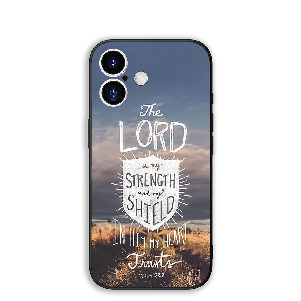Cover for Apple iPhone 17 16 Plus 13 12 Pro Max Mini X XR Xs ProMax 16E 15+ 17+ Air Phone Case Bible Verse Christian Jehovah God