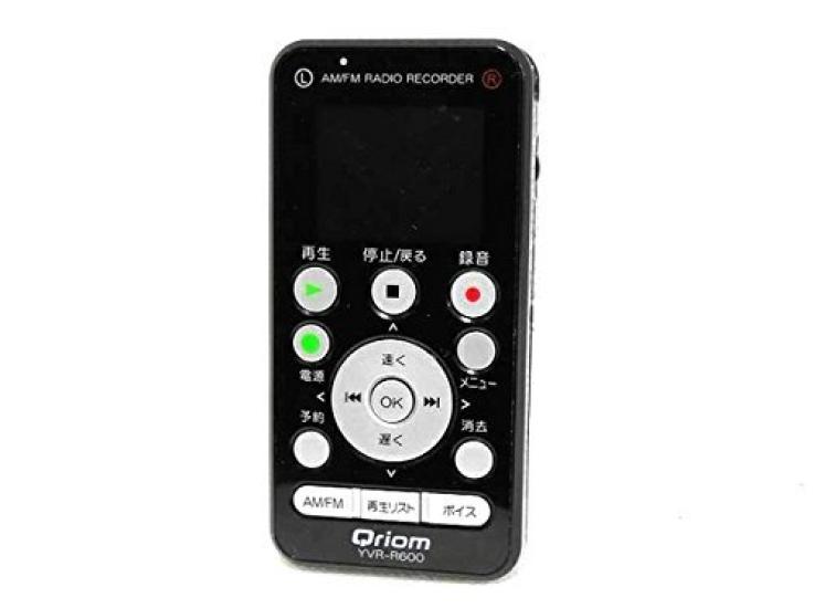 

Yamazen Curiom Radio Voice Recorder Black AM/FM YVR-R600