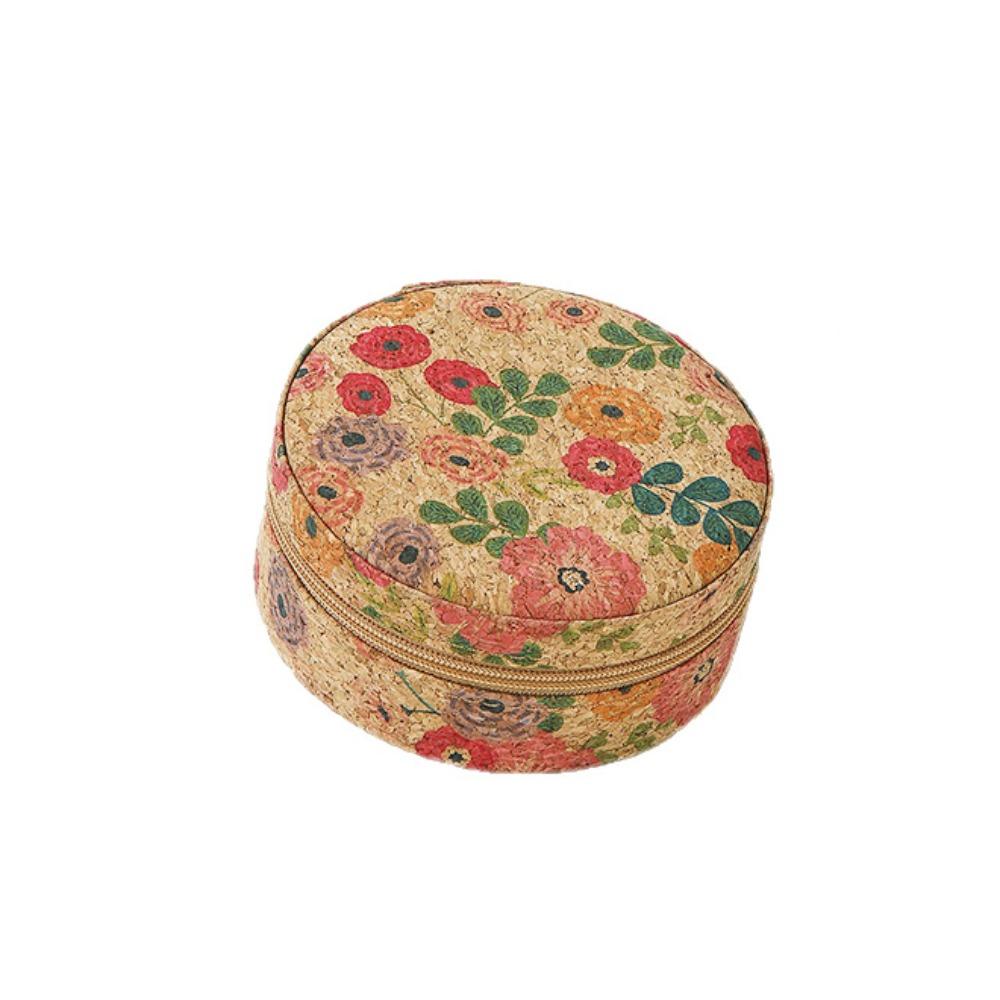 

Zipper Necklace Ring Case Bohemia Earring Organizer Portable Jewelry Storage Box Display Style2