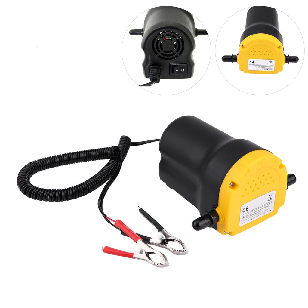 DC 12V 60W Fluid Extractor Motor Oil Diesel Transfer Pump 250L Hour For Car Motorbike Quad