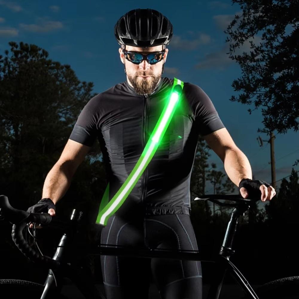 Adjustable Reflective Running Belt USB Rechargeable Rechargeable Reflective Band Jogging