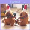 Charming Miniature Capybara Plush Toy Keychain 14cm Perfect For Holiday Cheer