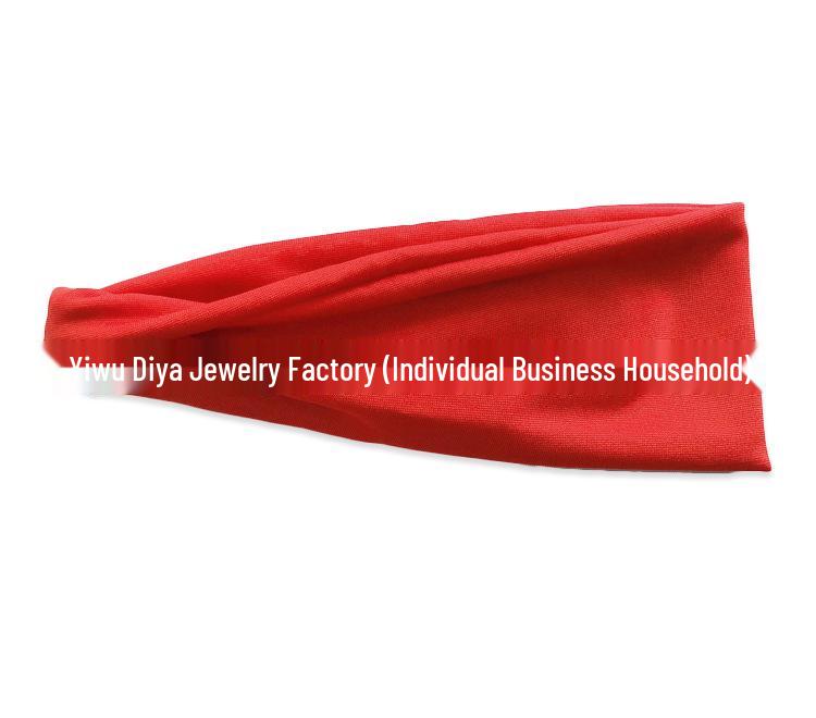 Unisex Sports Headband: Sweat-Absorbing Yoga Hair Band for Running