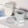 Mini Desktop Trash Can with Lid Household Living Room Plastic Small Trash Can