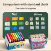 ENMY 12/36 Color Chalk Dustless Safe Chalk for Teachers Students Blackboard Non-Dusty Bright Colors Art Drawing School Supplies
