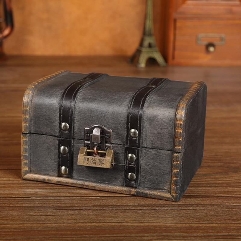 Vintage Storage Box Vintage Wooden Storage Box Antique Style Jewelry Organizer Jewerly Box Trinket Box Decorative Box