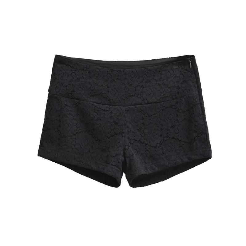 

Lace Low-Waist Slimming Hot Pants - Summer Petite Fit Large чорний
