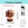 Rotating Christmas Carousel 2D Acrylic Standee - Festive Gift & Home Decoration