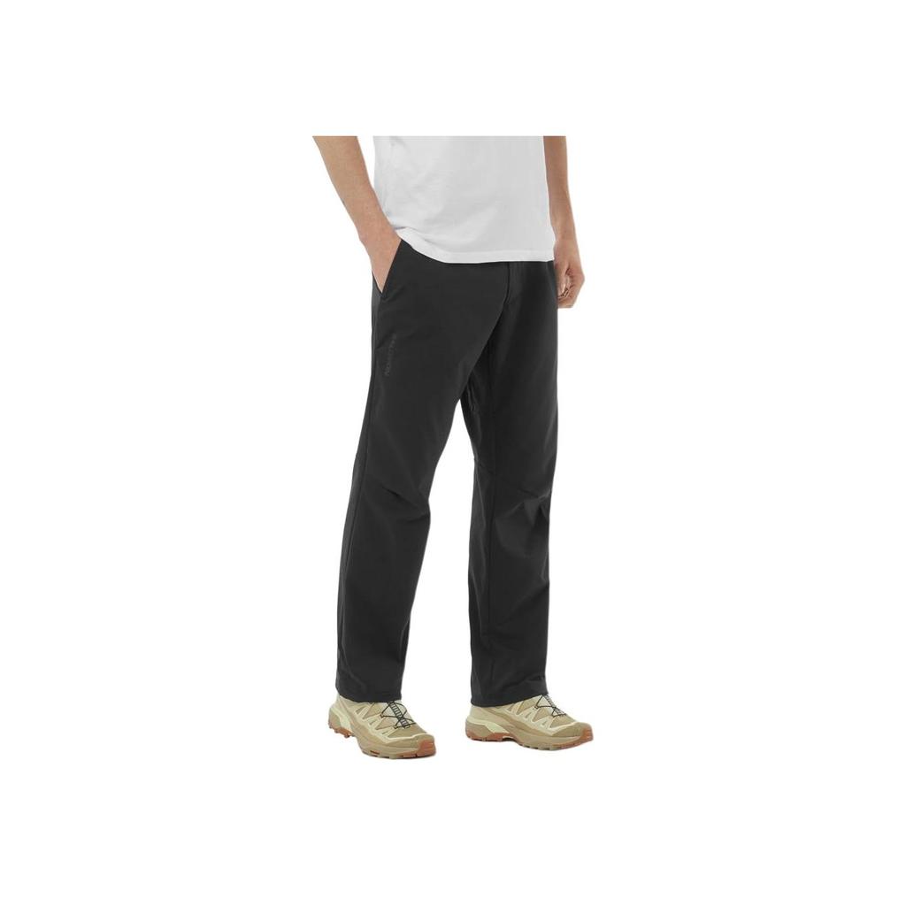 Salomon Outerpath Durable Soft Solid Color Casual Pants Men bottoms Deep-Black LC2239400
