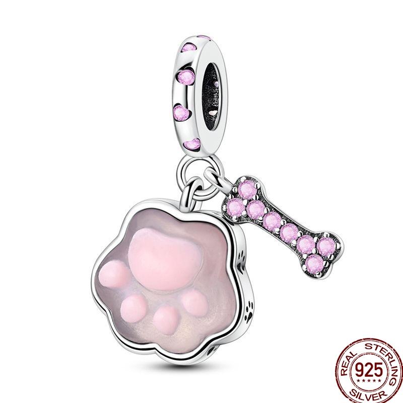 Original Copper Charm Beads Luminous Firefly Tarot Card Perfume Butterfly Bead For Women Diy Bracelet Charm Jewelry