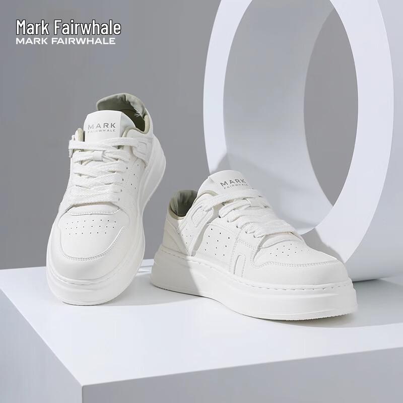 MARK FAIRWHALE Men s Casual Thick-Sole Skate Shoes 40
