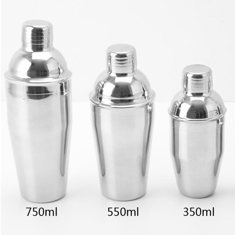 350/550/750ml Stainless Steel Multi Capacity Shaker Cup Cocktail Shaker Barware Cocktail Wine Mixer bartender tools