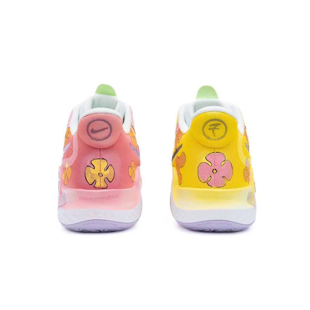 Nike KD Trey 5 IX Naughty Castle Abrasion Resistant Breathable Mid Top Basketball Shoes Unisex Yellow Pink DJ6922-100(Team240-)