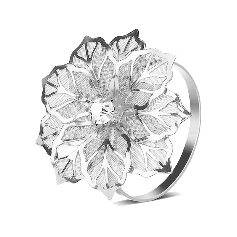 1 Stück Serviettenring Legierung Hohl Kranz Servietten Dekoration Party Geburtstag Hochzeit Festival Party Tischdekoration Requisiten